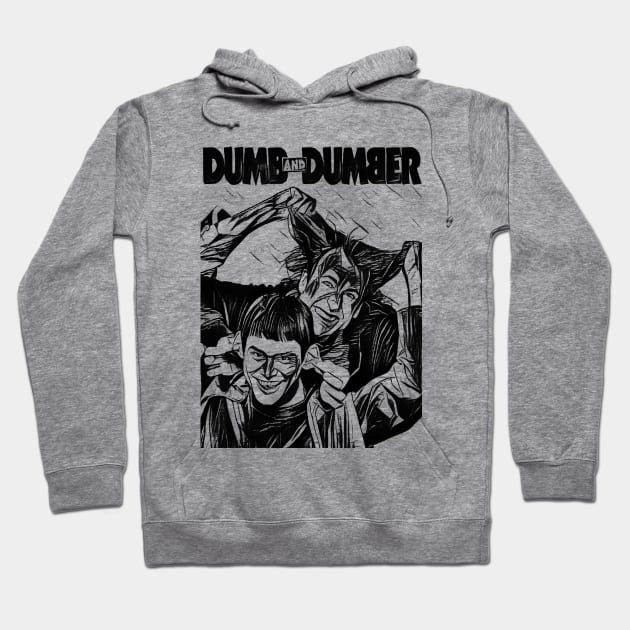 dumb and dumber Hoodie by RetroScribbles